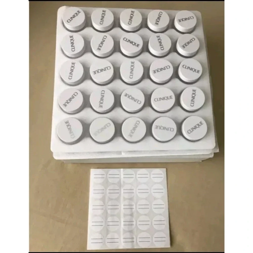NEW Clinique 4ML- 450 Jars- Makeup Dramming Jars w/Cap Assembled Count Case